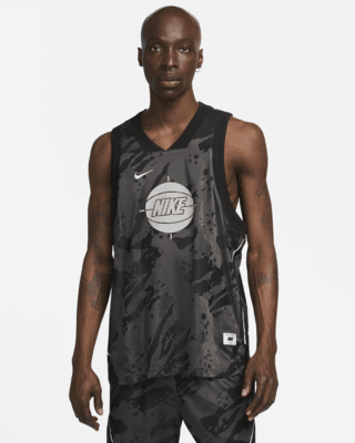 Nike Basketball Dna Camo Tank in Black for Men