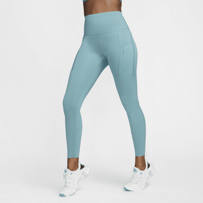 Nike Go Lange legging met hoge taille, zakken en complete ondersteuning voor dames