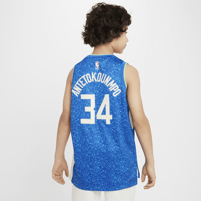 Φανέλα Nike Dri-FIT NBA Swingman Giannis Antetokounmpo Μιλγουόκι Μπακς 2023/24 City Edition για μεγάλα παιδιά