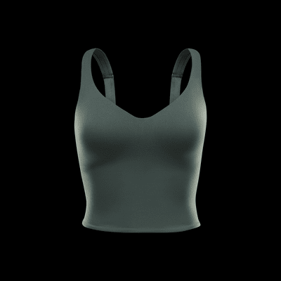 Camisola sem mangas com sutiã de desporto almofadado de suporte médio Nike Alate para mulher