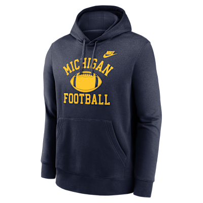 Michigan Legacy Club Football Icon Men's Nike College Pullover Hoodie
