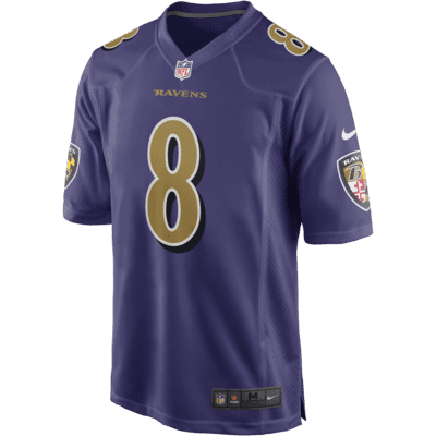 Jersey de fútbol americano Game para hombre NFL Baltimore Ravens (Lamar Jackson)