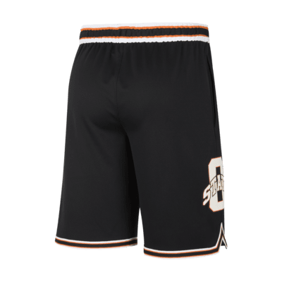 Shorts universitarios de básquetbol Replica Retro Nike para hombre Oklahoma State Road