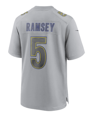 Men's Nike Jalen Ramsey White Los Angeles Rams Game Jersey