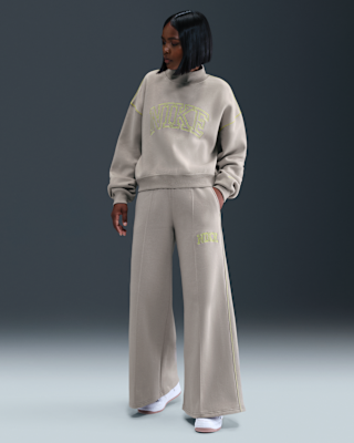 Женские  Nike Sportswear Phoenix Fleece Wide-Leg Sweatpants
