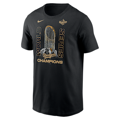 Los Angeles Dodgers 2025 World Series Champions Raise The Trophy Men's Nike MLB T-Shirt