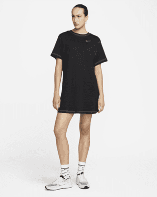 nike sportswear organic cotton short sleeve midi dress