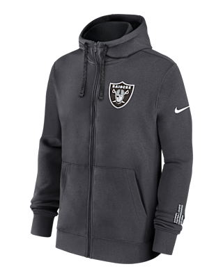 Мужское худи Las Vegas Raiders Playbook Page Club Nike NFL Full-Zip Hoodie