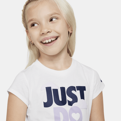 Nike Sweet Swoosh "Just Do It" Little Kids' Graphic T-Shirt