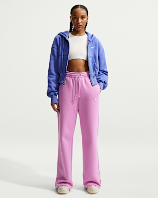 Женские  Nike Sportswear Phoenix Fleece High-Waisted Wide-Leg Pants