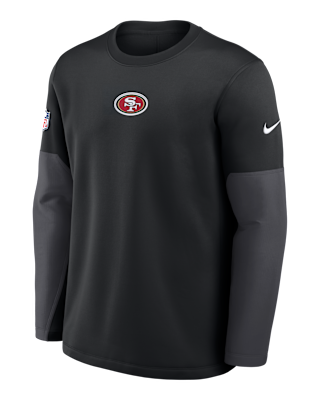 Мужская футболка San Francisco 49ers Scripted To Win Sideline Coach Nike Therma-FIT NFL Long-Sleeve
