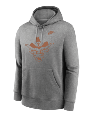 Мужское худи Texas Longhorns Legacy Club Primary Logo Nike College Pullover Hoodie