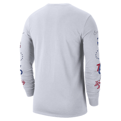 Philadelphia 76ers Cursive with Logo T Shirt, Long Sleeve Shirt
