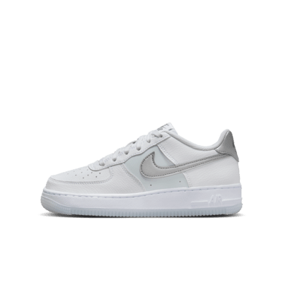 Nike Air Force 1 Low White Football Grey (GS) Para niños - FV3981