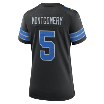 Jersey de fútbol americano Nike de la NFL Game para mujer David Montgomery Detroit Lions