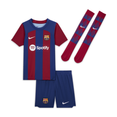 Dolor eficiencia Objeción F.C. Barcelona 2023/24 Home Younger Kids' Nike Dri-FIT 3-Piece Kit. Nike CH