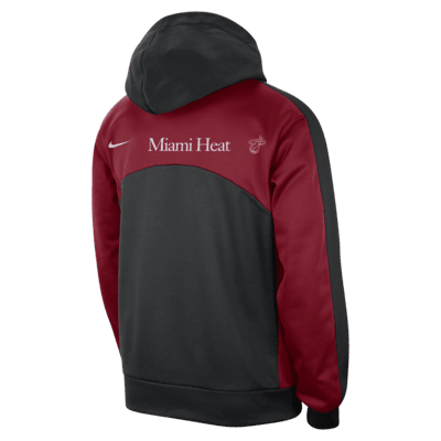 Sudadera con gorro Nike Therma-FIT de la NBA con gráfico para hombre Miami Heat Starting 5