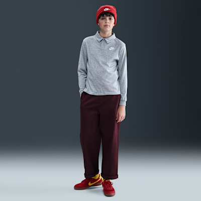 Nike Sportswear Club Big Kids' Knit Long-Sleeve Polo