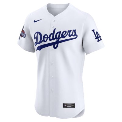 Jersey Nike Dri-FIT ADV de la MLB Elite para hombre Los Angeles Dodgers 2024 World Series Champions