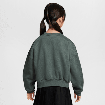 Nike Sportswear Club Fleece Girls' Boxy Crew-Neck Sweatshirt