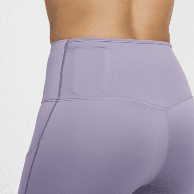 Leggings a 7/8 de cintura subida e suporte firme com bolsos Nike Go para mulher