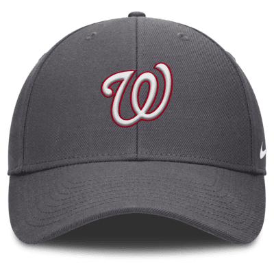 Gorra Nike Dri-FIT de la MLB ajustable para hombre Washington Nationals Club