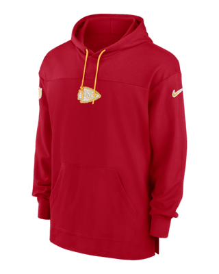 Мужские джерси Kansas City Chiefs Sideline Jersey Nike Dri-FIT NFL Pullover Hoodie