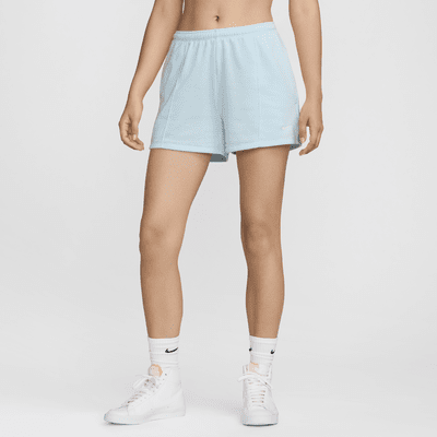 Nike Sportswear Chill Terry Pantalons curts de teixit French Terry i cintura mitjana de 10 cm - Dona