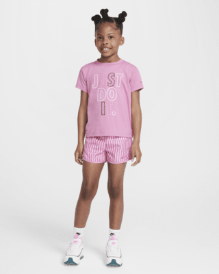 Детская футболка Nike Dri-FIT Femme Pop Little Kids' and Tempo Shorts Set