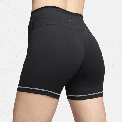 Nike One Rib bikershorts met hoge taille voor dames (13 cm)