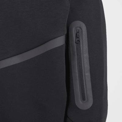 Nike Sportswear Tech Fleece-hættetrøje med lynlås i fuld længde til større børn (udvidet størrelse)