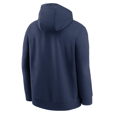 Sudadera con gorro sin cierre Nike de la MLB para hombre Atlanta Braves Logo Club