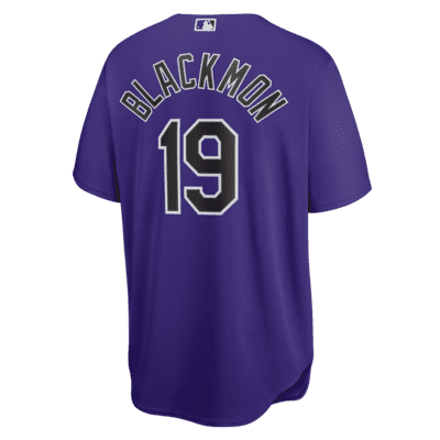 MLB Colorado Rockies (Charlie Blackmon) Men's Replica Baseball Jersey