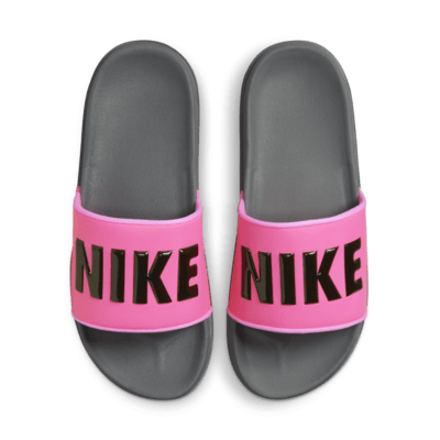 Bling Nike Womens Offcourt Slides (Black/Red) - 6