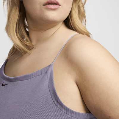 Nike Sportswear Chill Knit Women's Tight Mini-Rib Cami Dress (Plus Size)