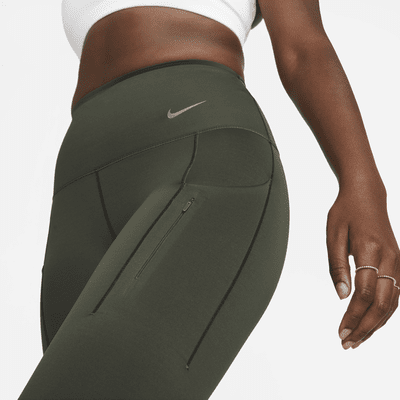 Leggings con bolsillos de tiro alto de largo completo de sujeción firme para mujer Nike Go