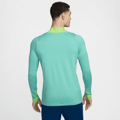 Playera de entrenamiento de fútbol Nike Dri-FIT para hombre Brasil Strike