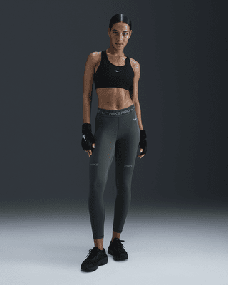 Женские тайтсы Nike Pro Mid-Rise 7/8 Graphic Leggings