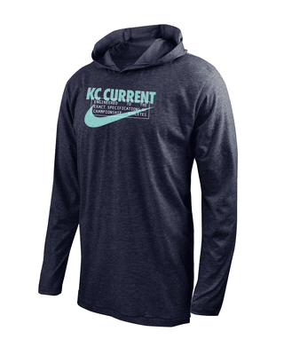 Мужская футболка Kansas City Current Nike Soccer Long-Sleeve Hooded