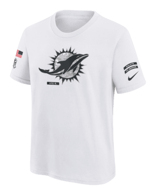 Подростковая футболка Miami Dolphins Salute to Service Primary Edge Legend Big Kids' Nike Dri-FIT NFL