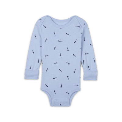 Nike Baby Essentials Baby (12-24M) Long Sleeve Bodysuits (3 Pack)