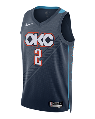 Мужские джерси Shai Gilgeous-Alexander Oklahoma City Thunder City Edition Nike NBA Swingman Jersey