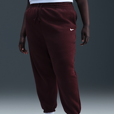 Nike Sportswear Phoenix Fleece Women's High-Waisted Oversized Tracksuit Bottoms (Plus Size)