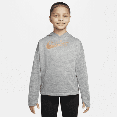 Sudadera con gorro sin cierre para niña talla grande Nike Therma-FIT. Nike .com