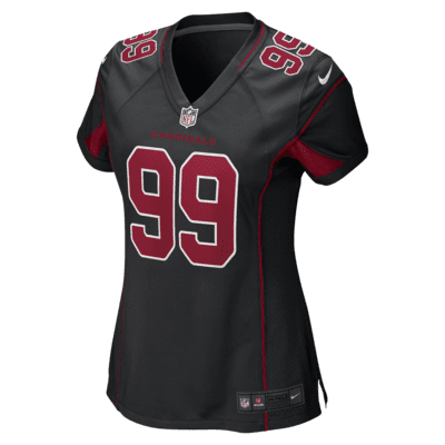 Nike Arizona Cardinals No99 J.J. Watt Anthracite Salute to Service Women's Stitched NFL Limited Therma Long Sleeve Jersey