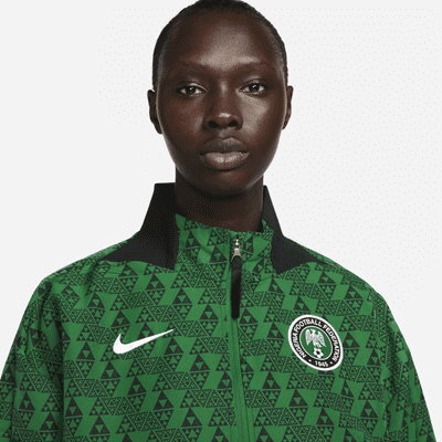 Nigeria Women's Nike Dri-FIT Woven Football Jacket. Nike SA