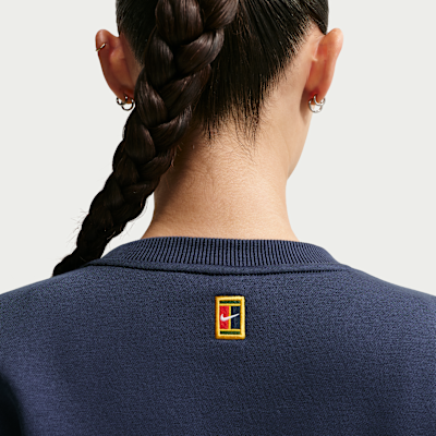 Koszulka damska do tenisa z półokrągłym dekoltem NikeCourt Collection