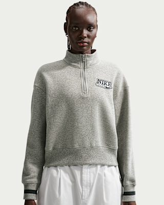 Nike Sportswear Women's Oversized 1/4-Zip Fleece Top
