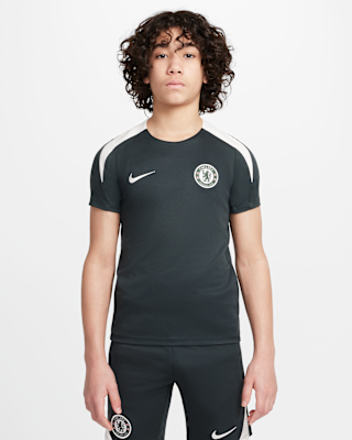 Детские шорты Chelsea FC Strike Big Kids' Nike Dri-FIT Soccer Short-Sleeve Top