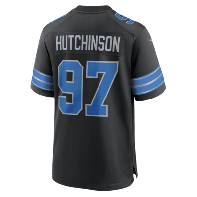 Jersey de fútbol americano Nike de la NFL Game para hombre Aidan Hutchinson Detroit Lions